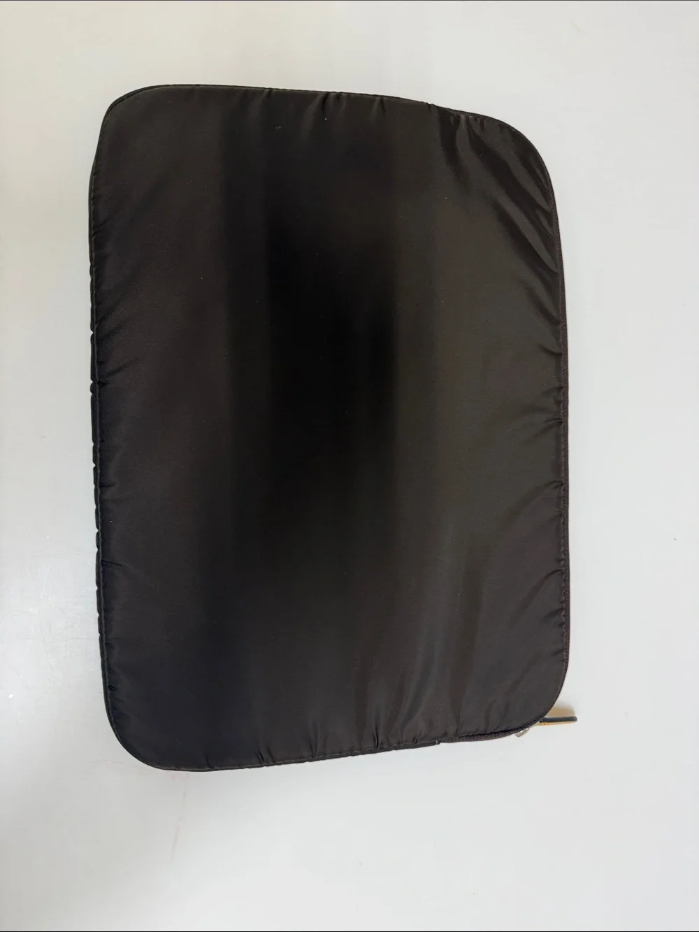 Tumi Brown Laptop Sleeve with Orange Logo Accent